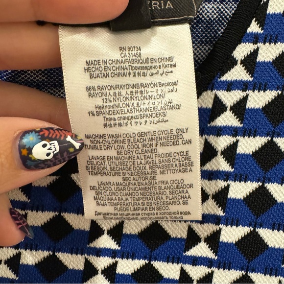 BCBG Maxazria Peplum Top size L - Picture 6 of 6